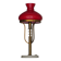 Table lamp in brass, glass and marble attributed to Stilux, Italy, 1950s.