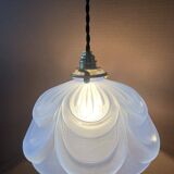 Art Deco molded glass pendant light