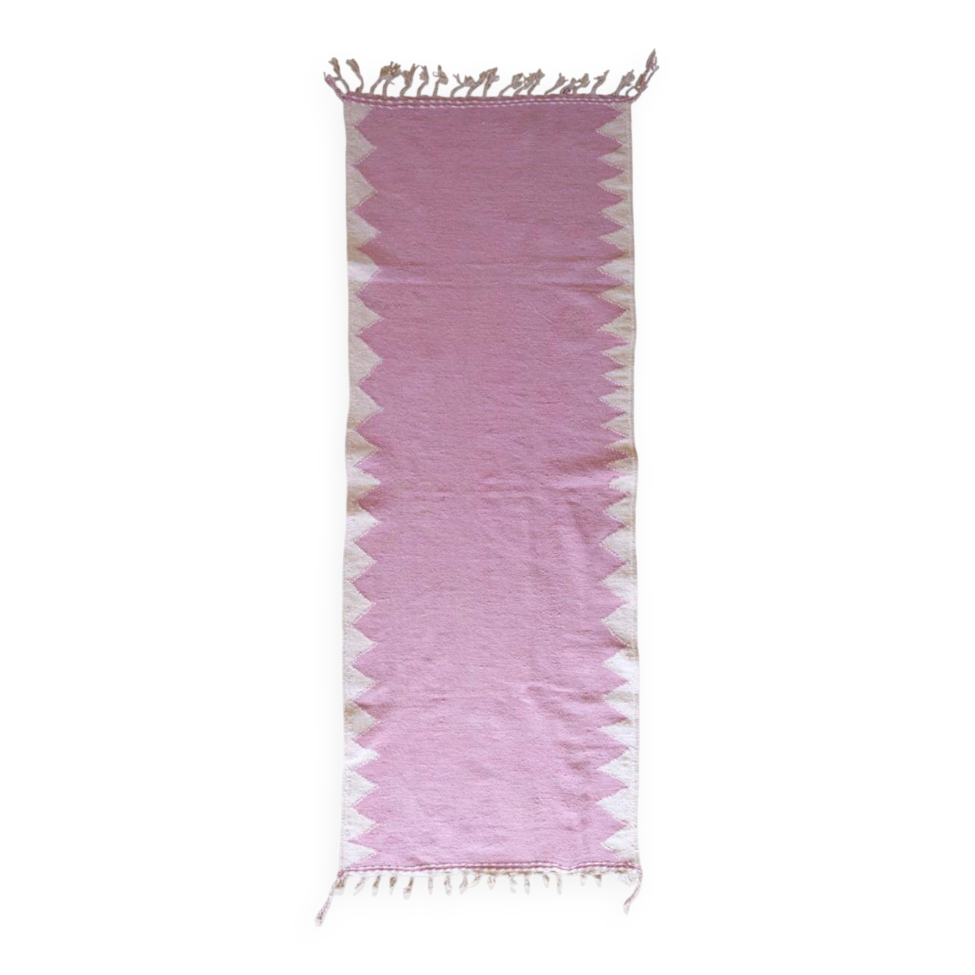 Pink Kilim Rug - 296 x 109 cm
