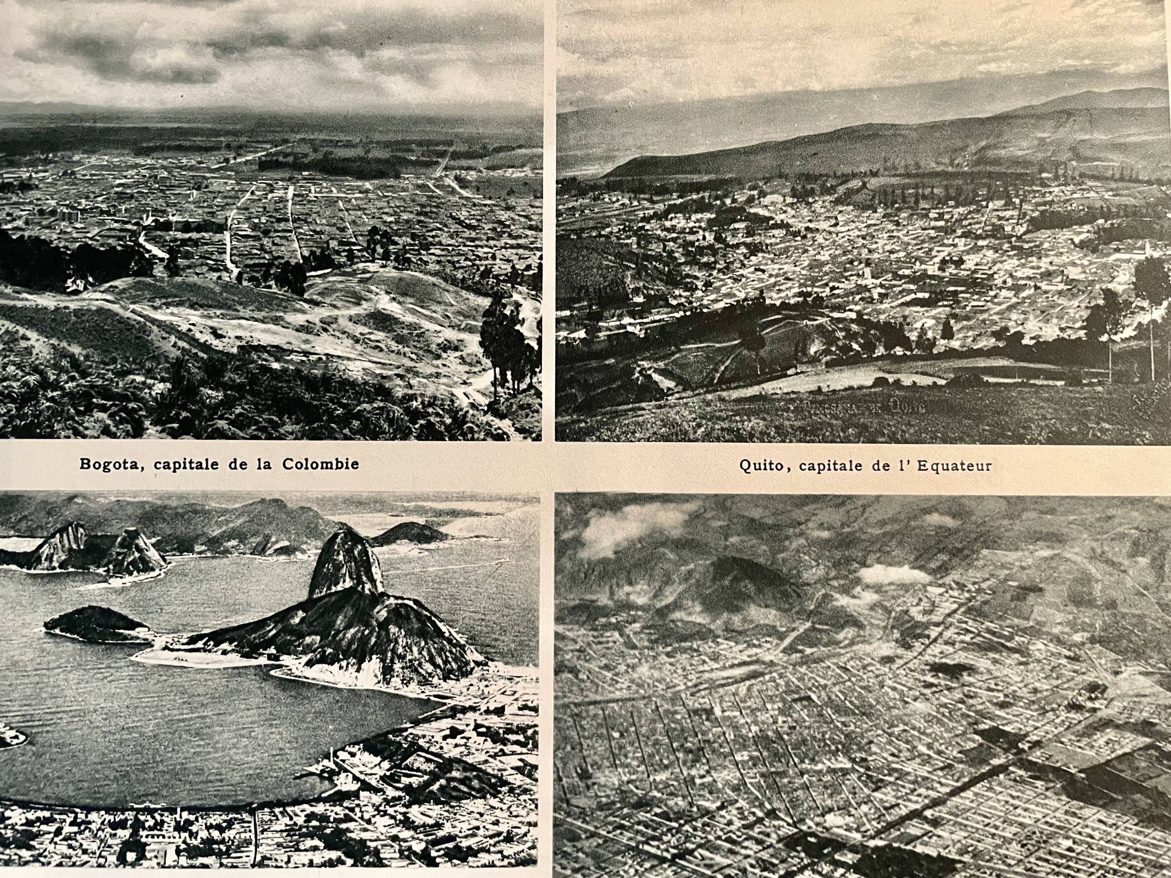 Old map of South America (political) from 1945