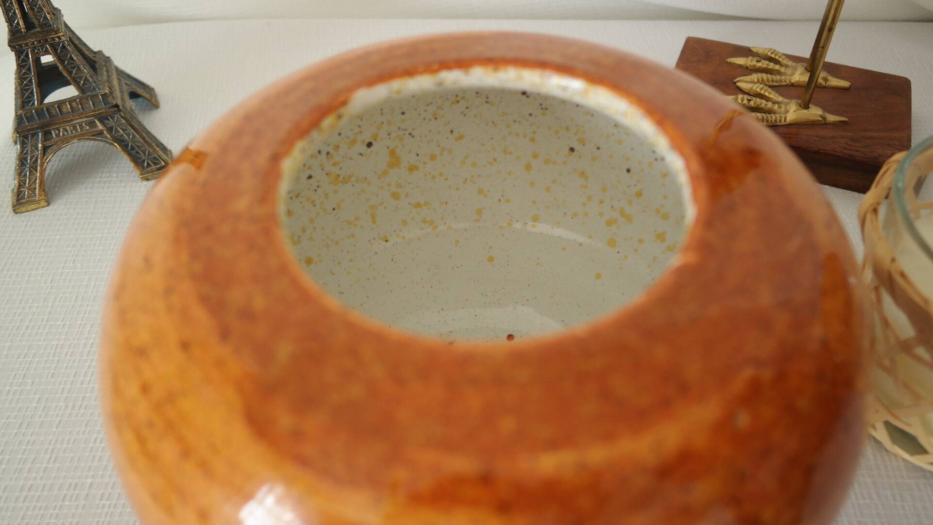 Hubert Olivier 20th century ceramic ball vase