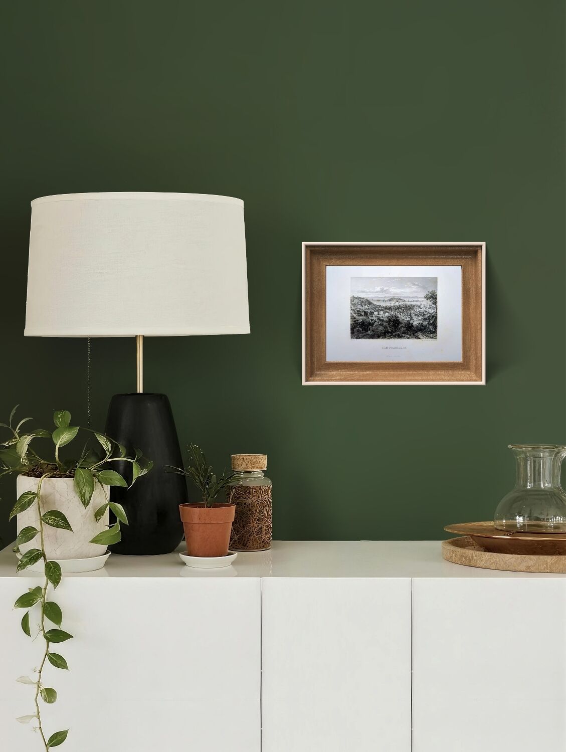 San Francisco, USA, Vintage engraving, 1856. Original.