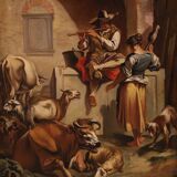 Great 18th century Italian painting, pastoral scene