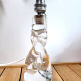 Twisted crystal lamp foot 1960