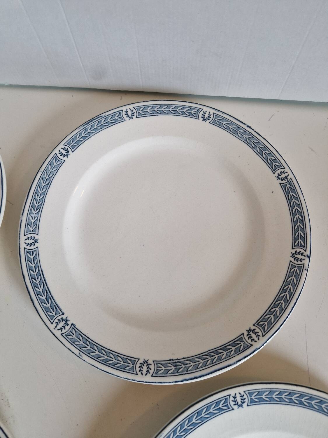 Set of 14 Terre de fer Salins plates, Castellane model