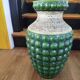 Grand vase allemand en faïence émaillée, Années 1950