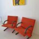 Authentic ARFLEX Italy T-Line lounge chair pair