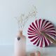 Powder pink opaline flask