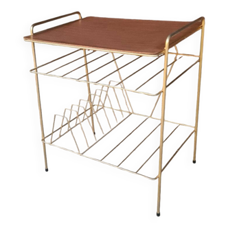 Table  d'appoint en métal doré