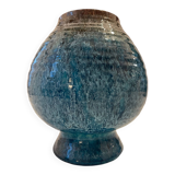 Accolay, Turquoise Ceramic Spinning Top Vase, 1960.