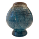 Accolay, Turquoise Ceramic Spinning Top Vase, 1960.
