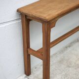 Vintage wooden console, wooden furniture, console table, interior decoration