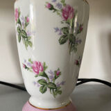Pair of bedside lamps in the taste of Sevres with rose patterns