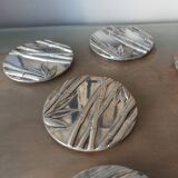 6 bamboo decor coasters