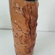 Stoneware vase signed LM, organic style, 70s/90s