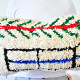 Colorful moroccan carpet pillow 53x35cm