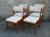 Quatre chaises Scandinaves années 60/70
