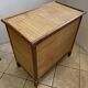 Vintage 1970s bamboo rattan 3-drawer chest of drawers.