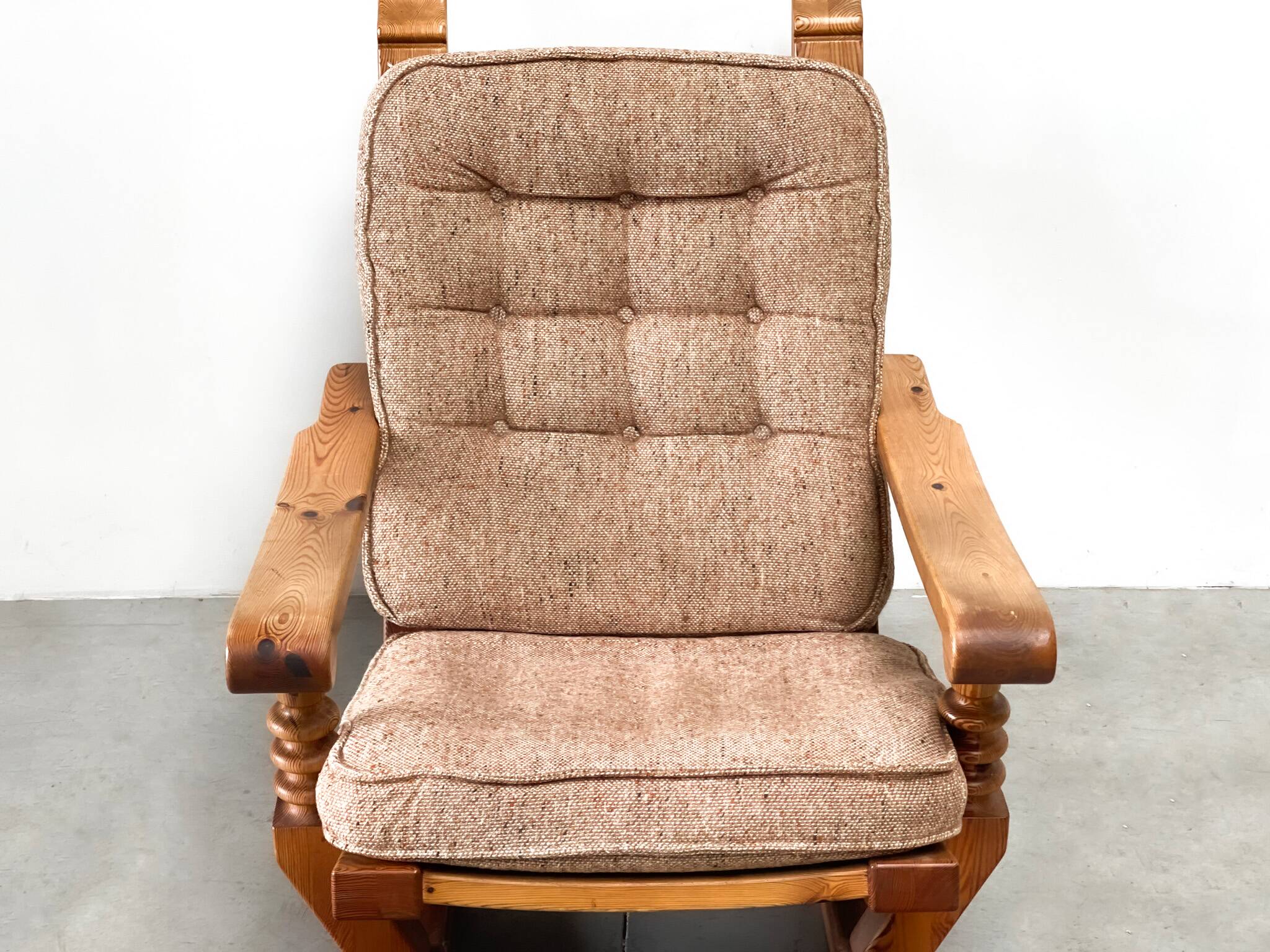 Vintage brutalist rocking chair