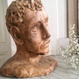 Vintage sculpted head to pose