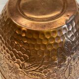 Grand cache-pot par villedieu en laiton années 70 - 80