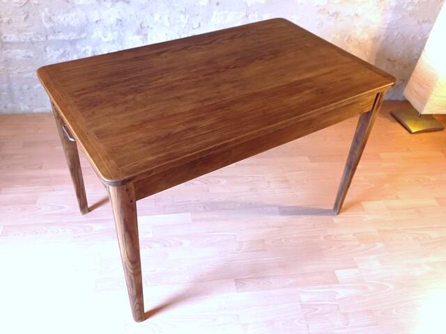 Antique farmhouse table from the early 1900s, solid wood