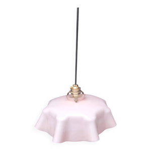 Suspension en opaline - rose