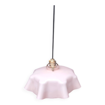 Suspension en opaline rose