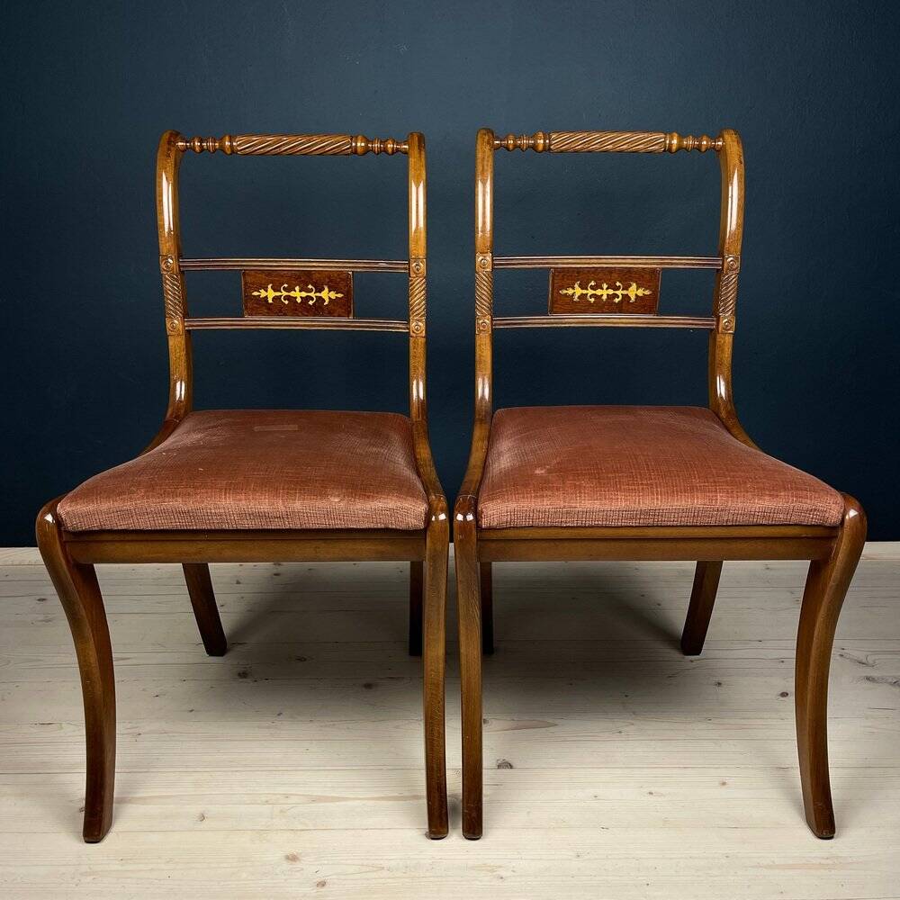 Dining chair set, Italy, 1960s