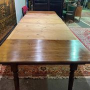 Table Louis Philippe en chêne avec 5 rallonges