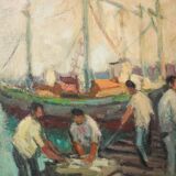 Navigateurs au port d'Arenys - Josep Martinez Romero