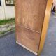 Vintage Scandinavian glass secretary with 3 doors