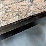 Pink granite desk table by George Ciancimino