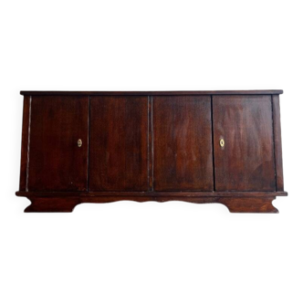 buffet retro XL en bois foncé/armoire vintage