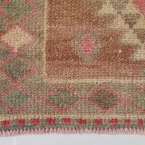 Brown Pink Classic Persian Runner Rug, 83x308Cm