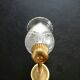 Brass and glass CT sconces, set of 2