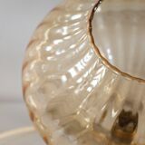 Vintage suspension in smoked glass