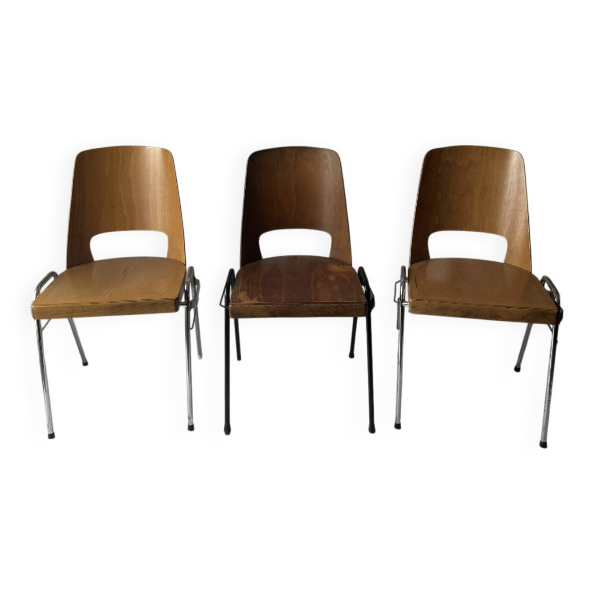 Stackable Manhattan chairs by Baumann