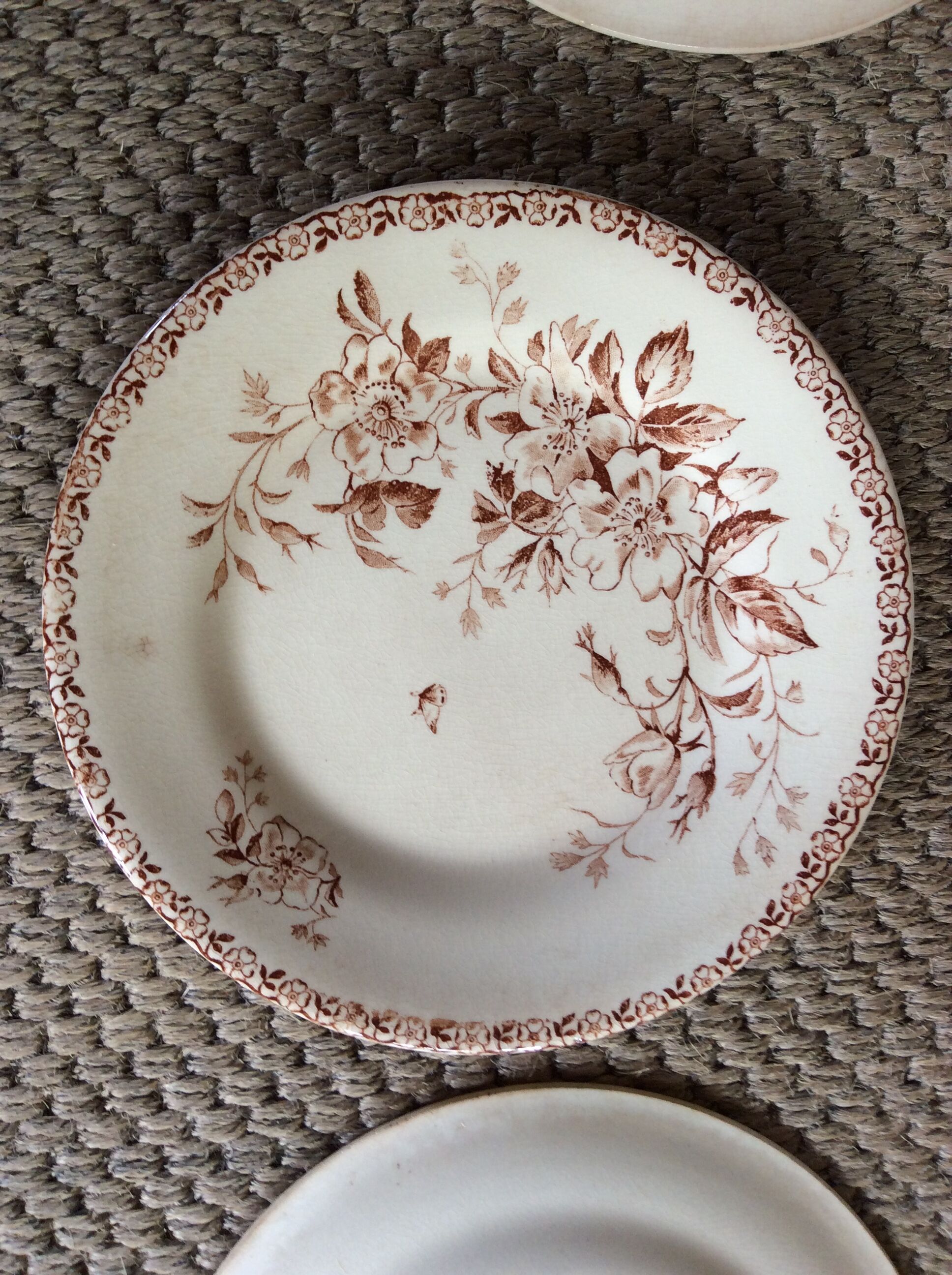 Series of 9 plates Iron Earth