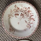 Series of 9 plates Iron Earth