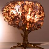 Mica foliage “tree” lamp
