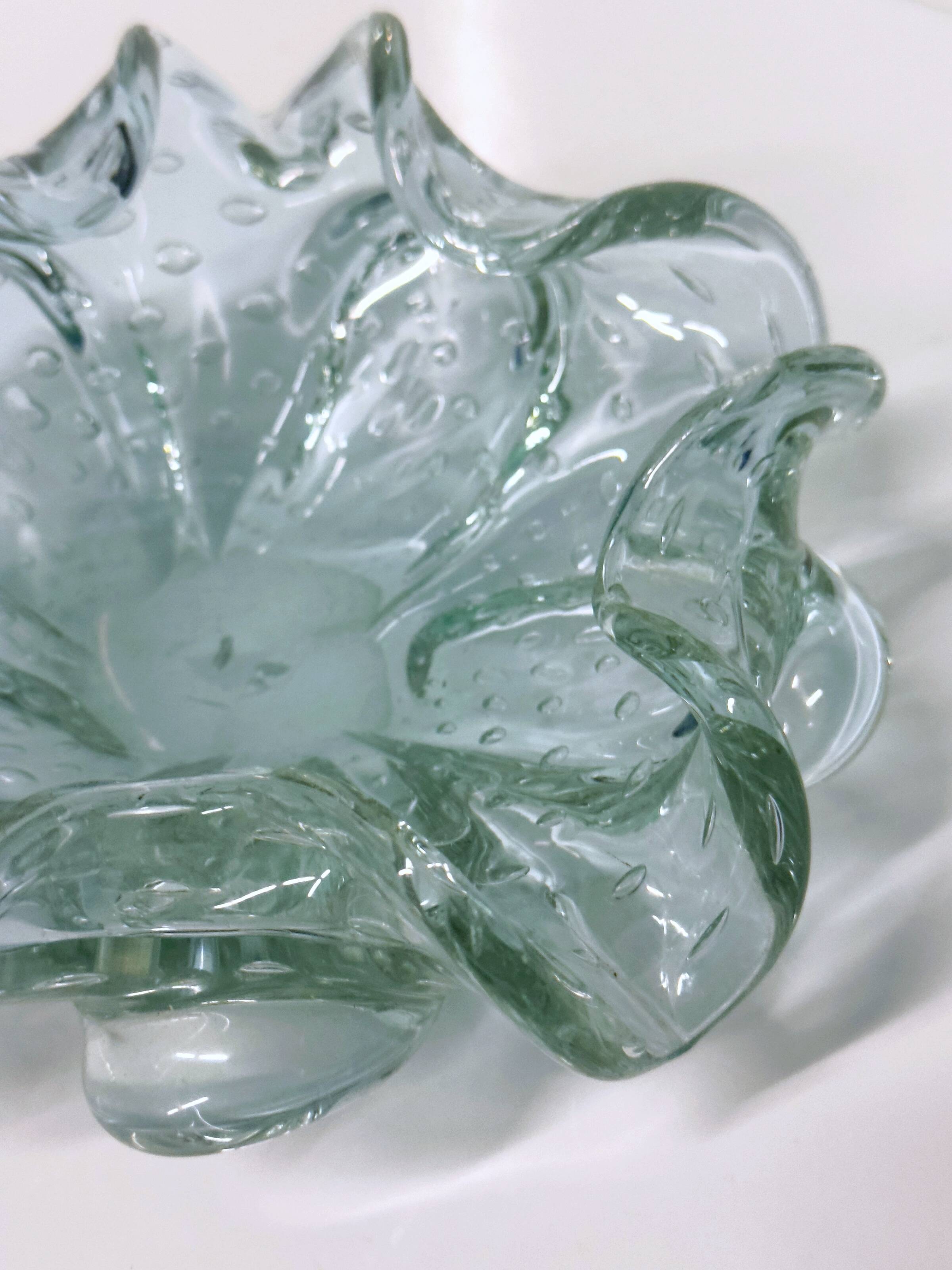 Alexandrite Murano Bullicante Bubbles Ash Tray - 1950s