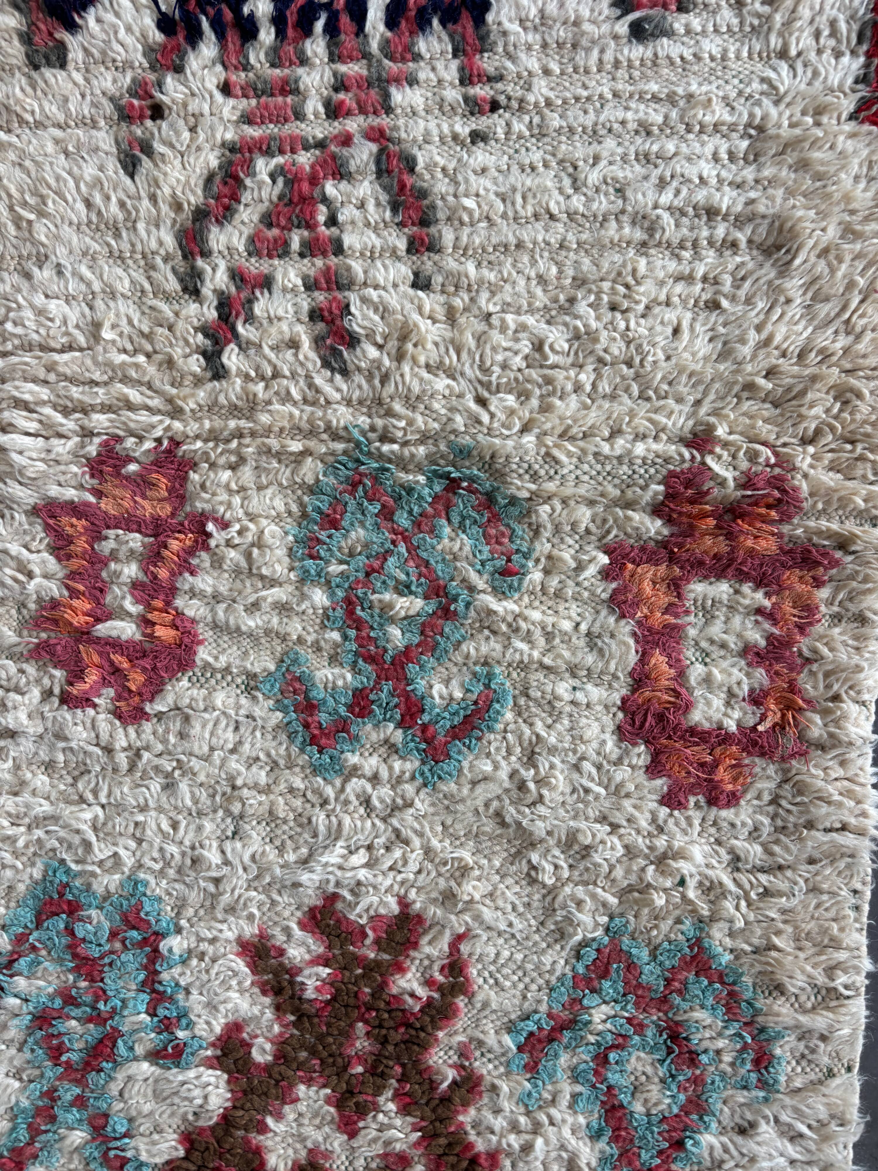 Azilal Vintage Rug 65x155 cm – Handmade Wool Rug from Morocco