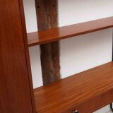 Vintage modular teak office bookcase