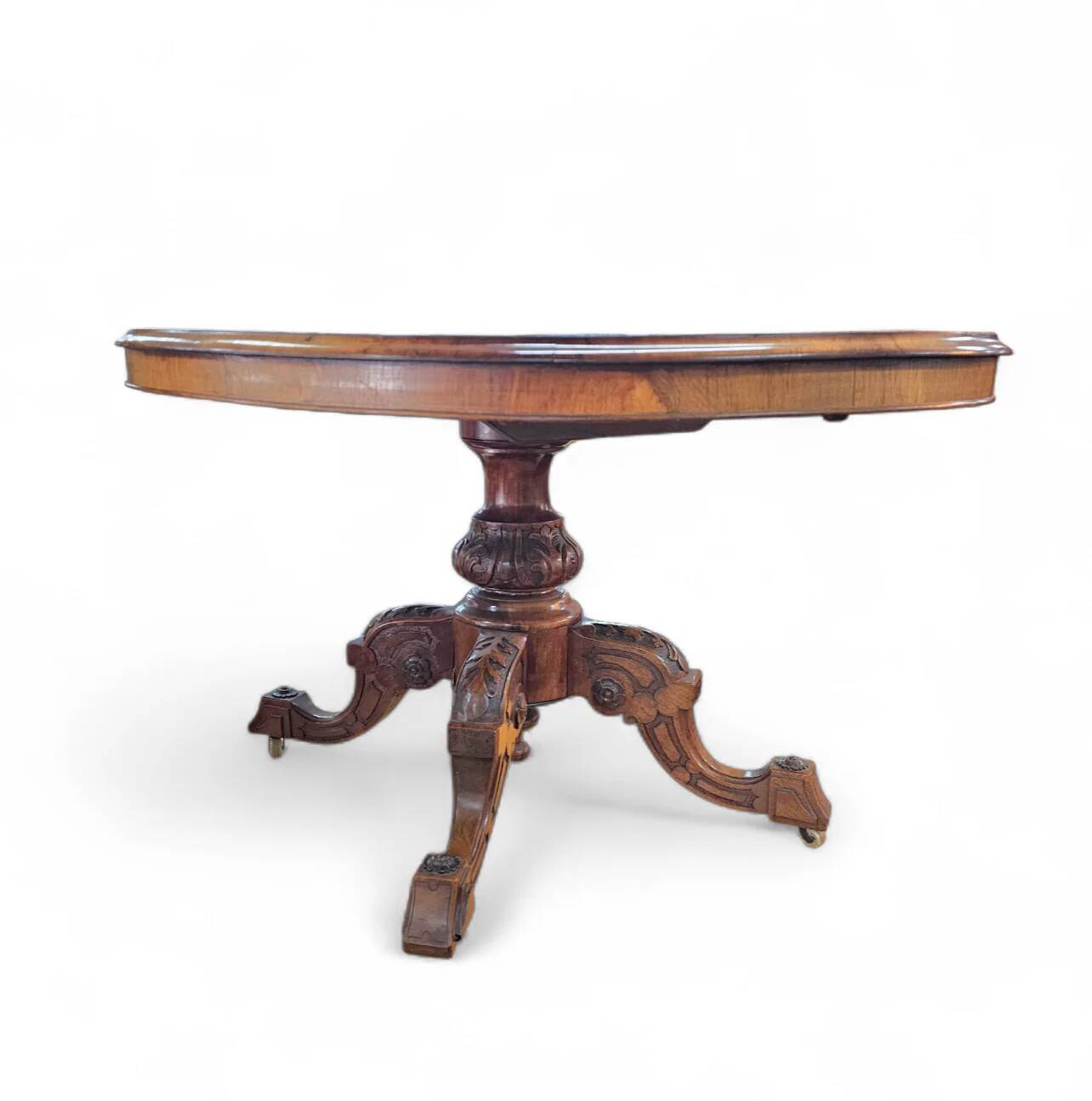 Oval Victorian tilt-top table, breakfast table / 1840s