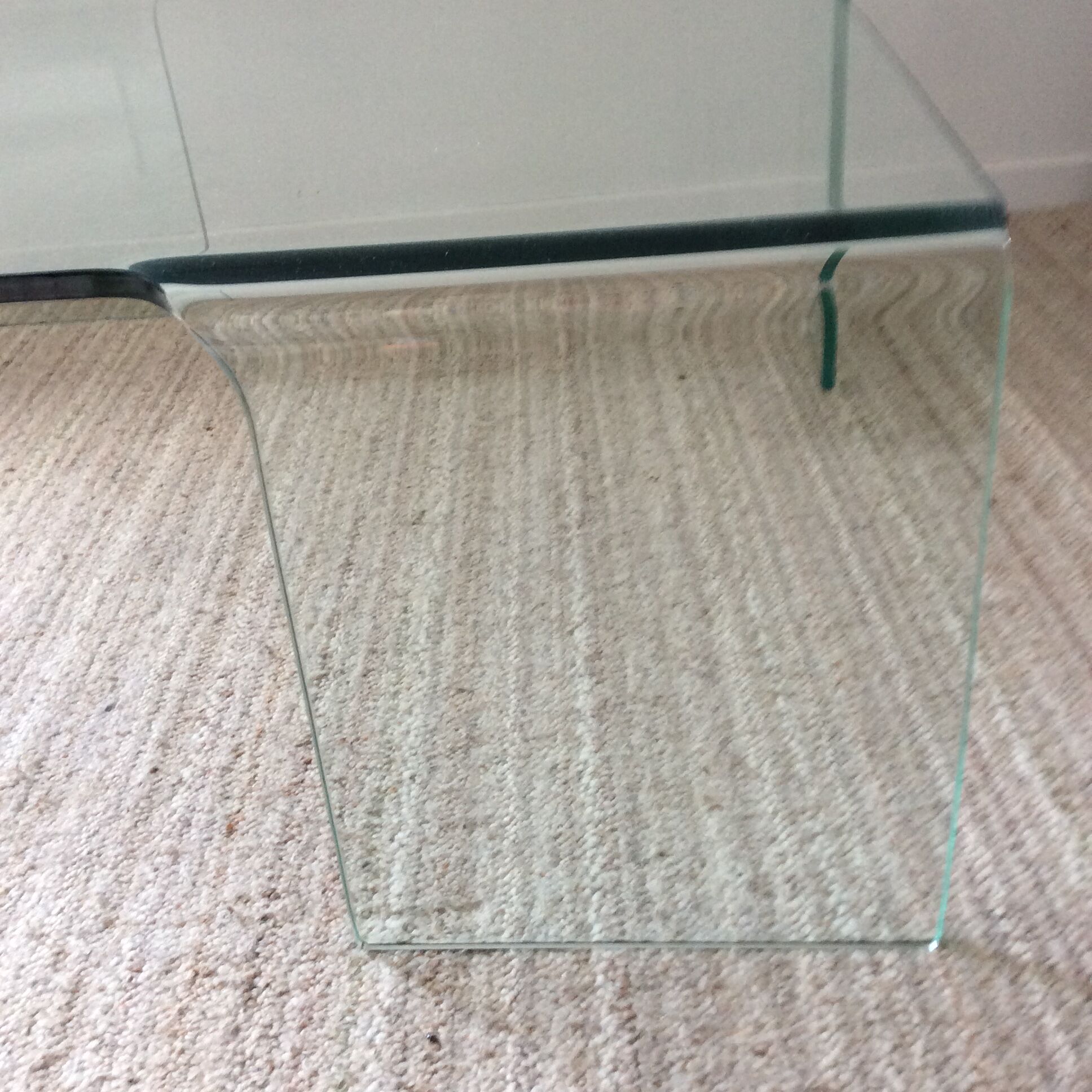 Tempered glass design coffee table