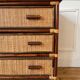 Commode en rotin vintage