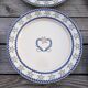 Vintage flat plates - porcelain - 8 pieces - 1970-80