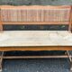 Vintage entrance bench with a storage chest 110cm