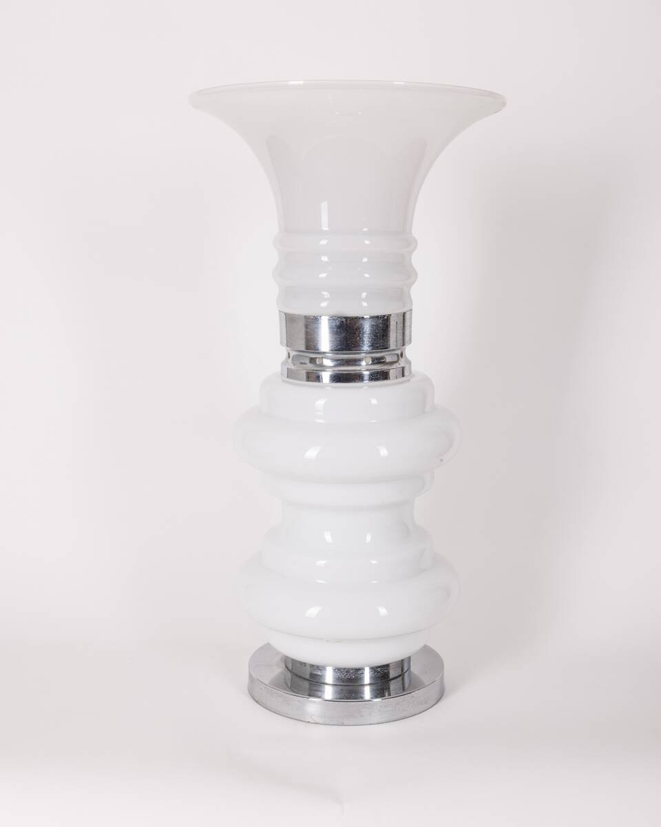 Grande lampe de table vintage des années 60 en verre de murano